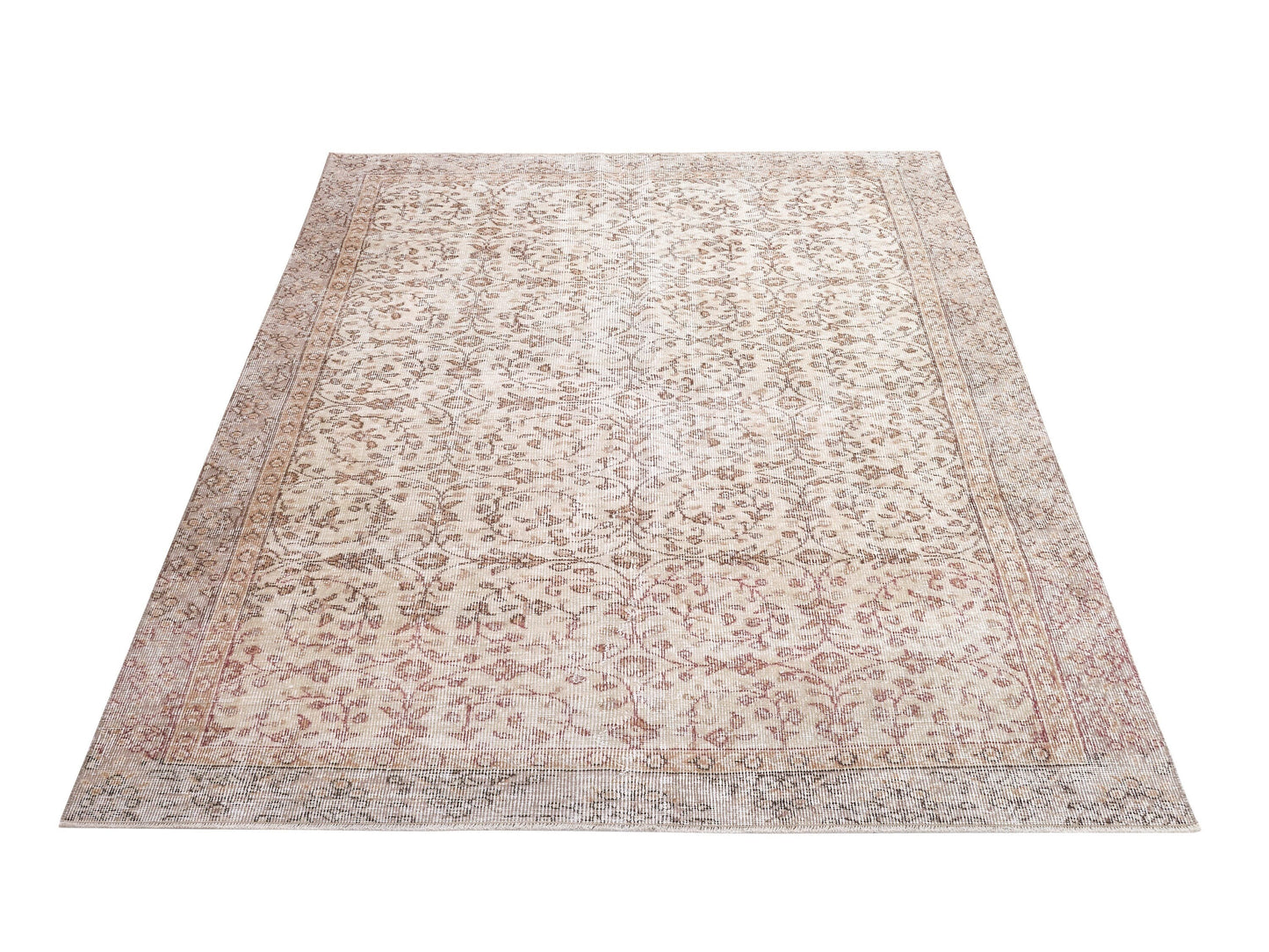 Handmade Rug, Vintage Oushak Unique Rug, Turkish Area Rustic Rug, Neutral Floor Rug, Primitive Rug, Kid Room Rug, Rug 5x7, Turkey Rug, 10418