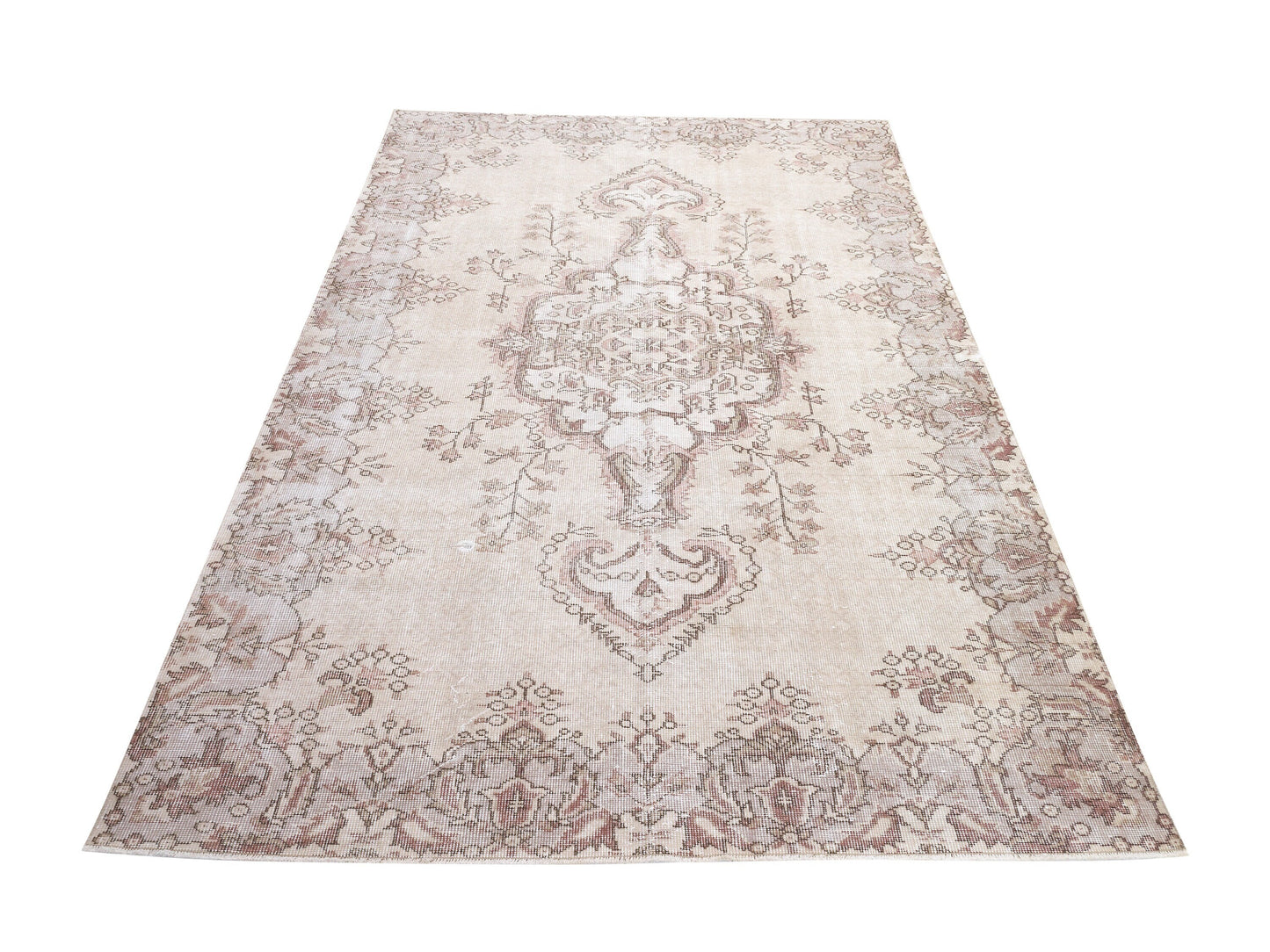 Handmade Rug 5x9, Turkish Oushak Muted Rug, Kid Room Rug, Scandinavian Rug, Vintage Unique Rug, Neutral Area Floor Rug, Carpet Rug, 10422
