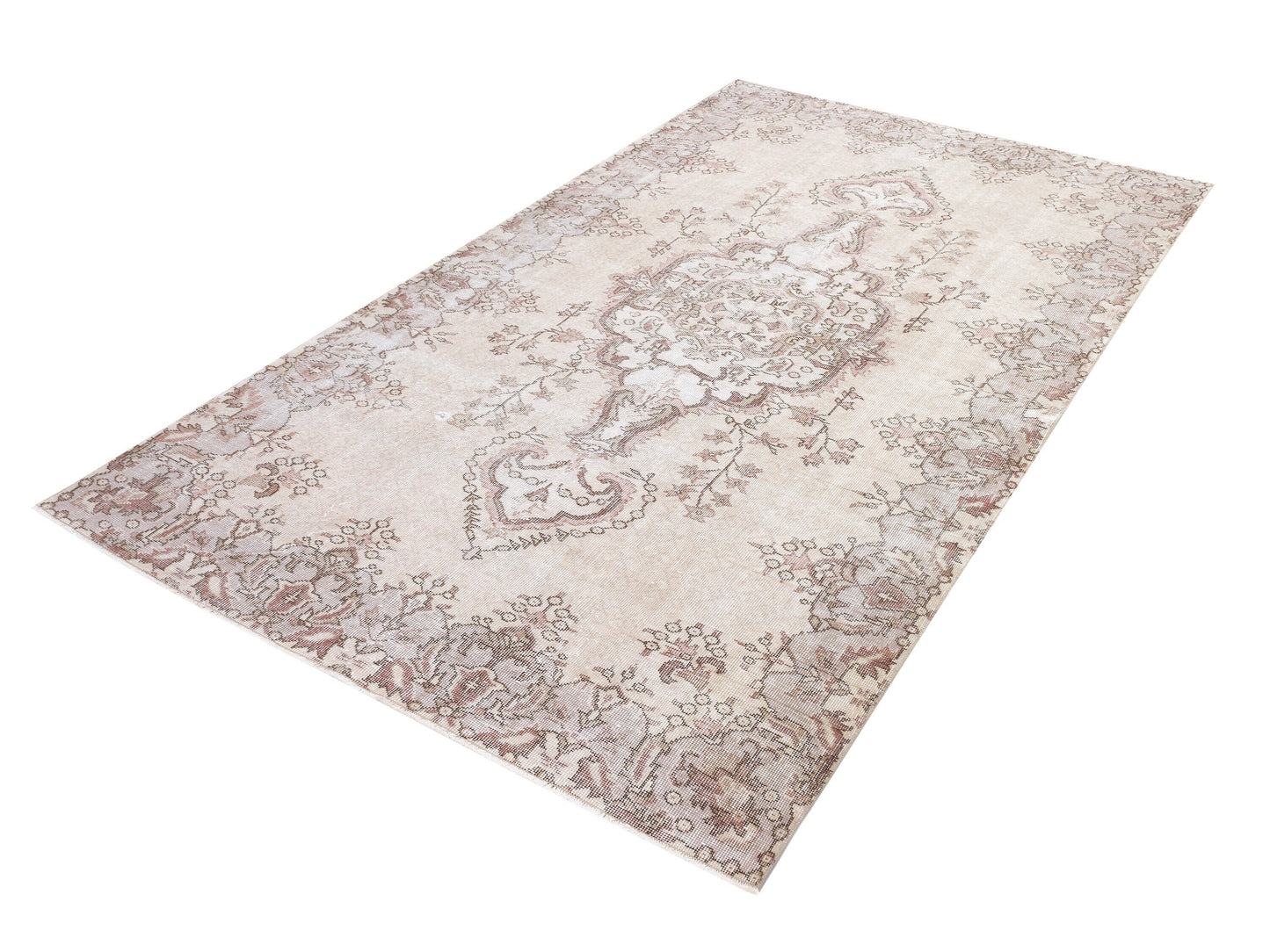 Handmade Rug 5x9, Turkish Oushak Muted Rug, Kid Room Rug, Scandinavian Rug, Vintage Unique Rug, Neutral Area Floor Rug, Carpet Rug, 10422