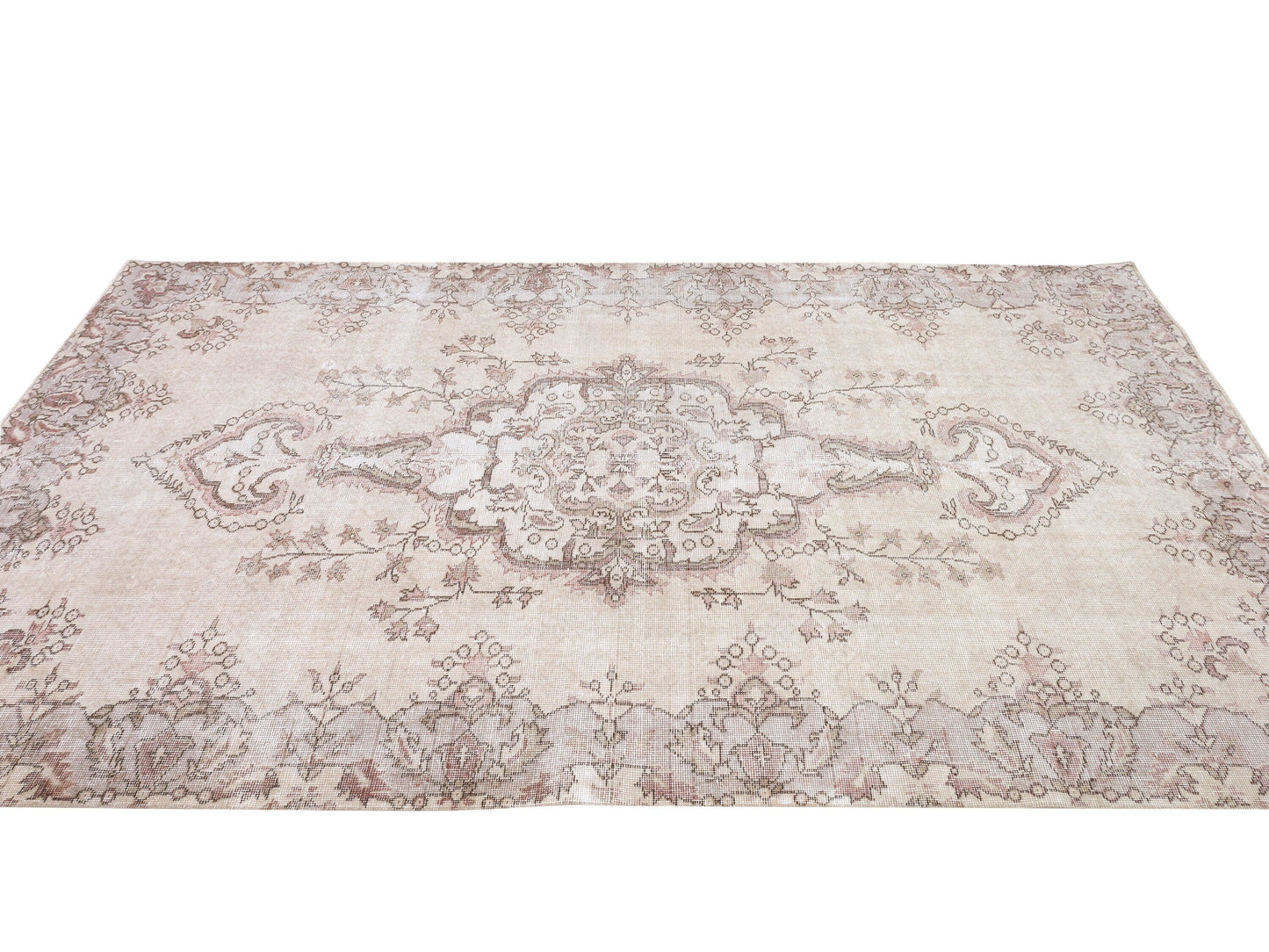 Handmade Rug 5x9, Turkish Oushak Muted Rug, Kid Room Rug, Scandinavian Rug, Vintage Unique Rug, Neutral Area Floor Rug, Carpet Rug, 10422