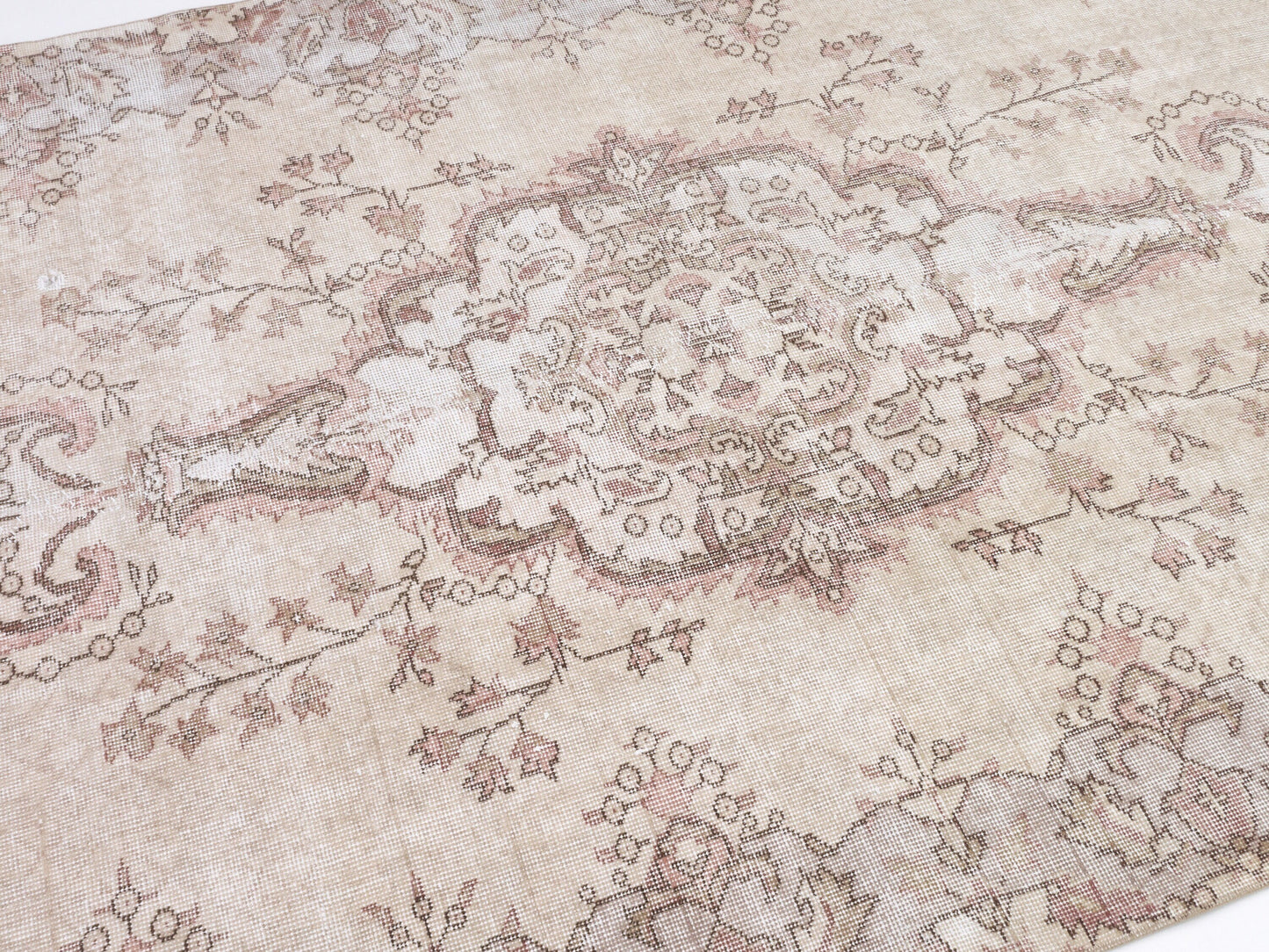 Handmade Rug 5x9, Turkish Oushak Muted Rug, Kid Room Rug, Scandinavian Rug, Vintage Unique Rug, Neutral Area Floor Rug, Carpet Rug, 10422