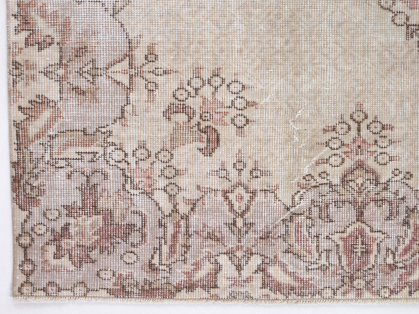 Handmade Rug 5x9, Turkish Oushak Muted Rug, Kid Room Rug, Scandinavian Rug, Vintage Unique Rug, Neutral Area Floor Rug, Carpet Rug, 10422