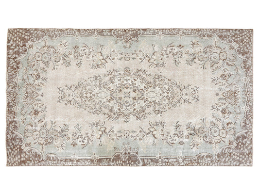 Handmade Rug, Bedroom Rug, Turkish Oushak Faded Rug, Neutral Area Muted Rug, Anatolia Rug, Vintage Unique Rug, Carpet Rug, Rug 5x9, 10397