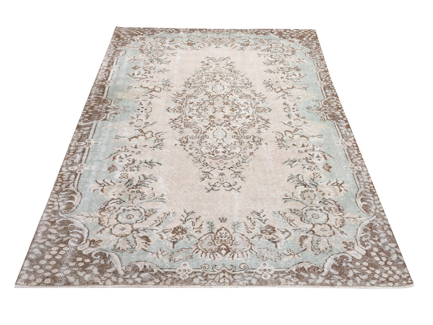 Handmade Rug, Bedroom Rug, Turkish Oushak Faded Rug, Neutral Area Muted Rug, Anatolia Rug, Vintage Unique Rug, Carpet Rug, Rug 5x9, 10397
