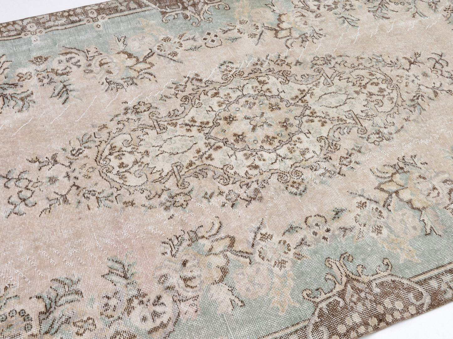 Handmade Rug, Bedroom Rug, Turkish Oushak Faded Rug, Neutral Area Muted Rug, Anatolia Rug, Vintage Unique Rug, Carpet Rug, Rug 5x9, 10397