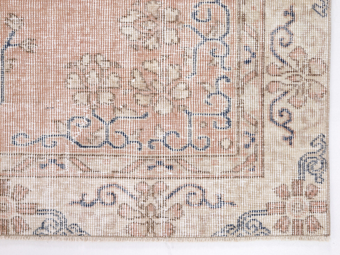 Beige Rug, Turkish Rug, Vintage Handmade Antique Rug, Oushak Faded Rug, Neutral Area Muted Rug, Bedroom Rug, Rug 6x9, Turkey Rug, 10411