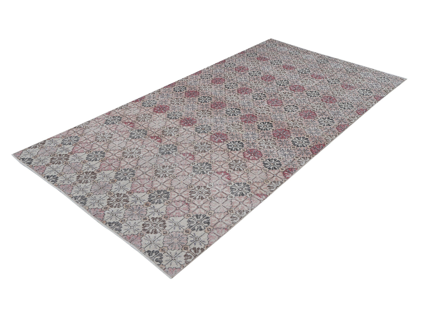 Turkish Handmade Rug, Vintage Oushak Rug, Area Unique Rug, Living Room Rug, Neutral Floor Rug, Vintage Carpet, Turkey Rug, Rug 5x9, 12413