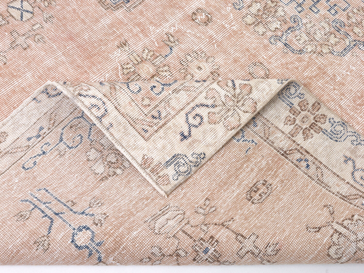 Beige Rug, Turkish Rug, Vintage Handmade Antique Rug, Oushak Faded Rug, Neutral Area Muted Rug, Bedroom Rug, Rug 6x9, Turkey Rug, 10411