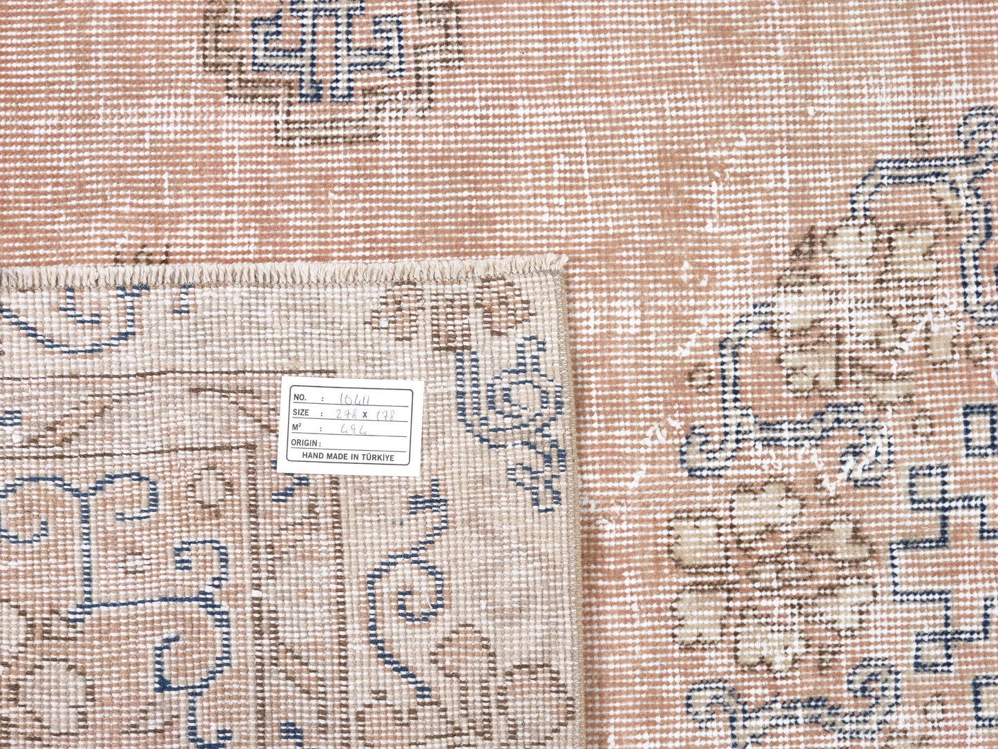 Beige Rug, Turkish Rug, Vintage Handmade Antique Rug, Oushak Faded Rug, Neutral Area Muted Rug, Bedroom Rug, Rug 6x9, Turkey Rug, 10411