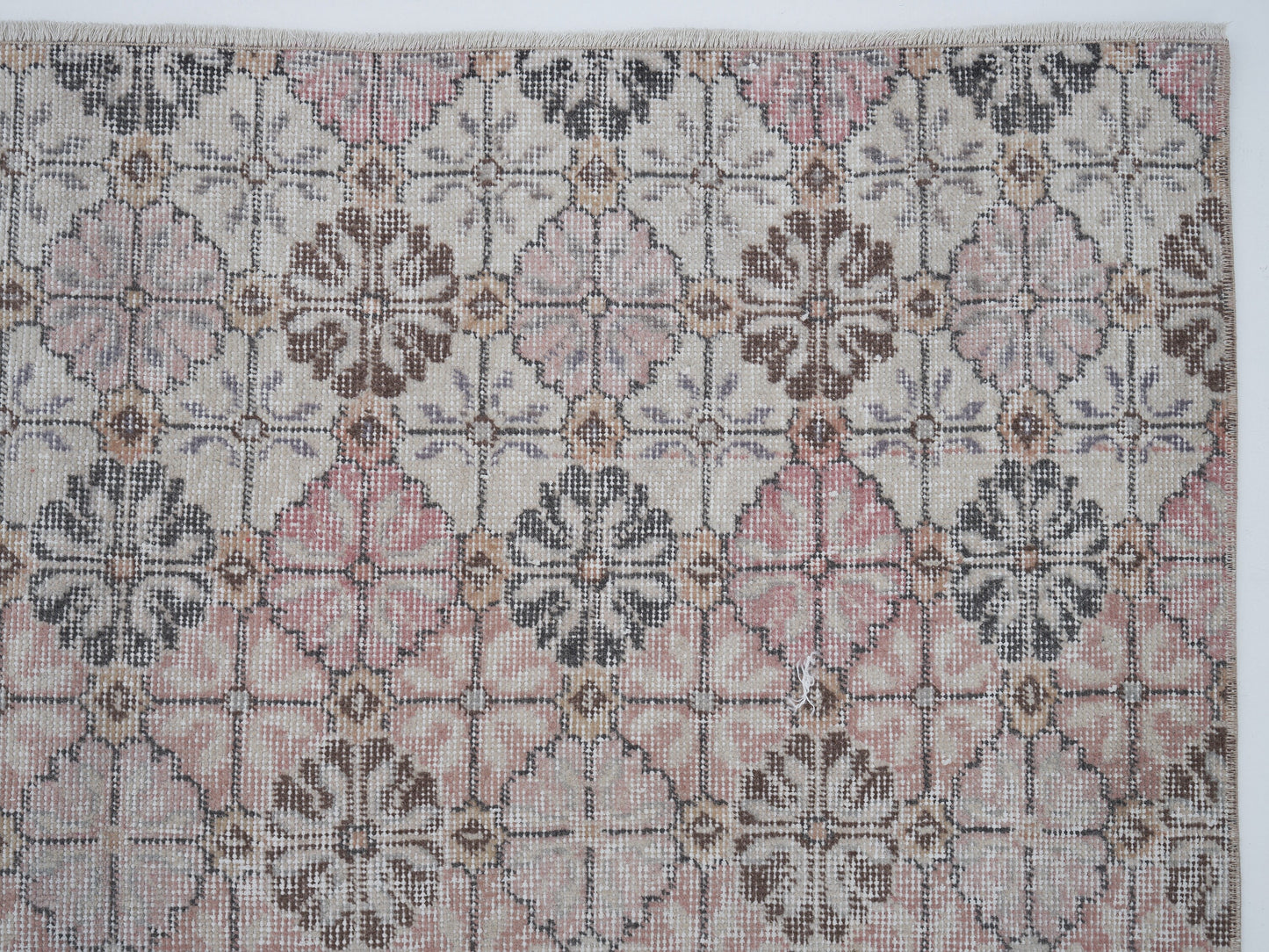 Turkish Handmade Rug, Vintage Oushak Rug, Area Unique Rug, Living Room Rug, Neutral Floor Rug, Vintage Carpet, Turkey Rug, Rug 5x9, 12413