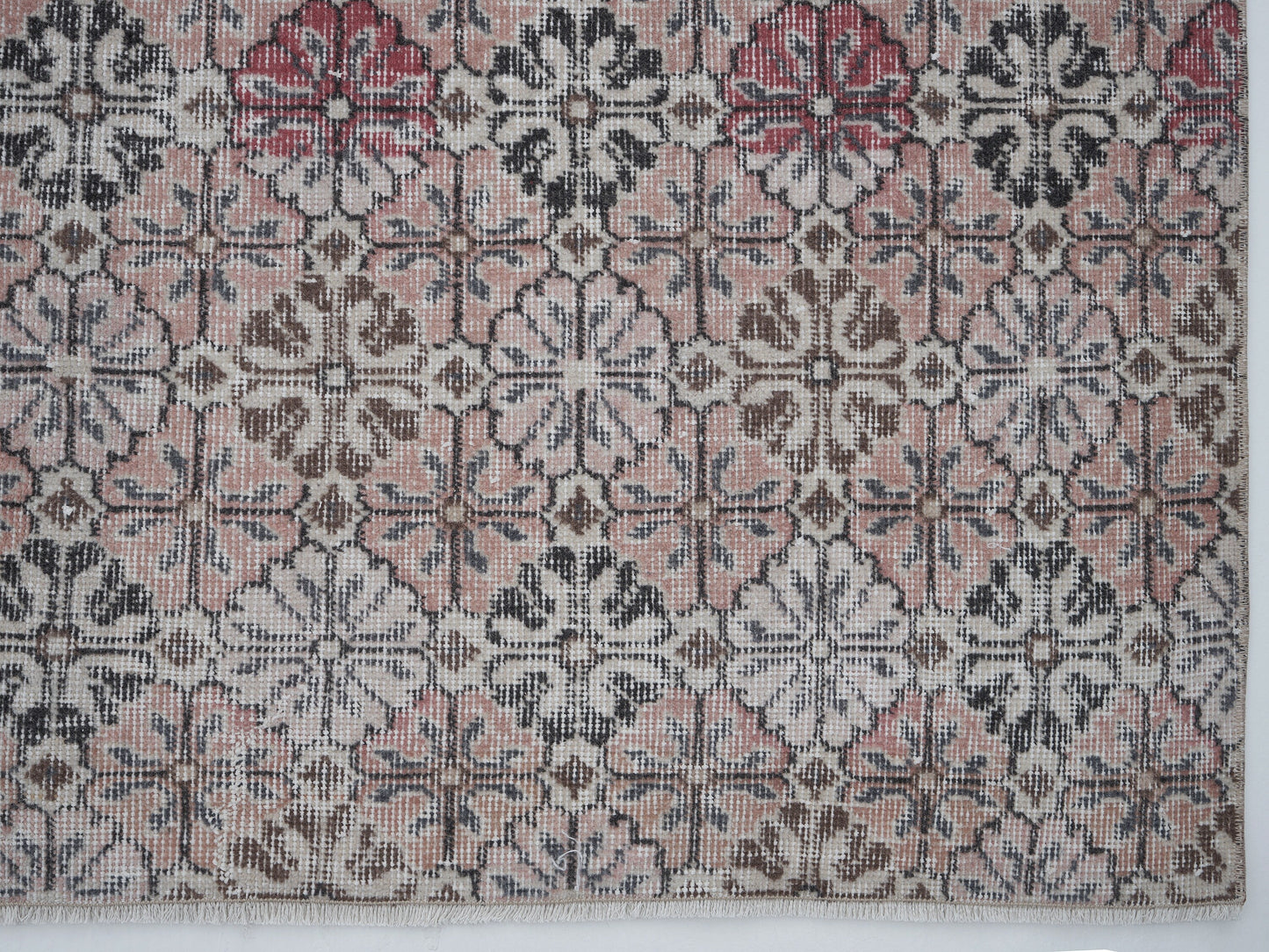 Turkish Handmade Rug, Vintage Oushak Rug, Area Unique Rug, Living Room Rug, Neutral Floor Rug, Vintage Carpet, Turkey Rug, Rug 5x9, 12413