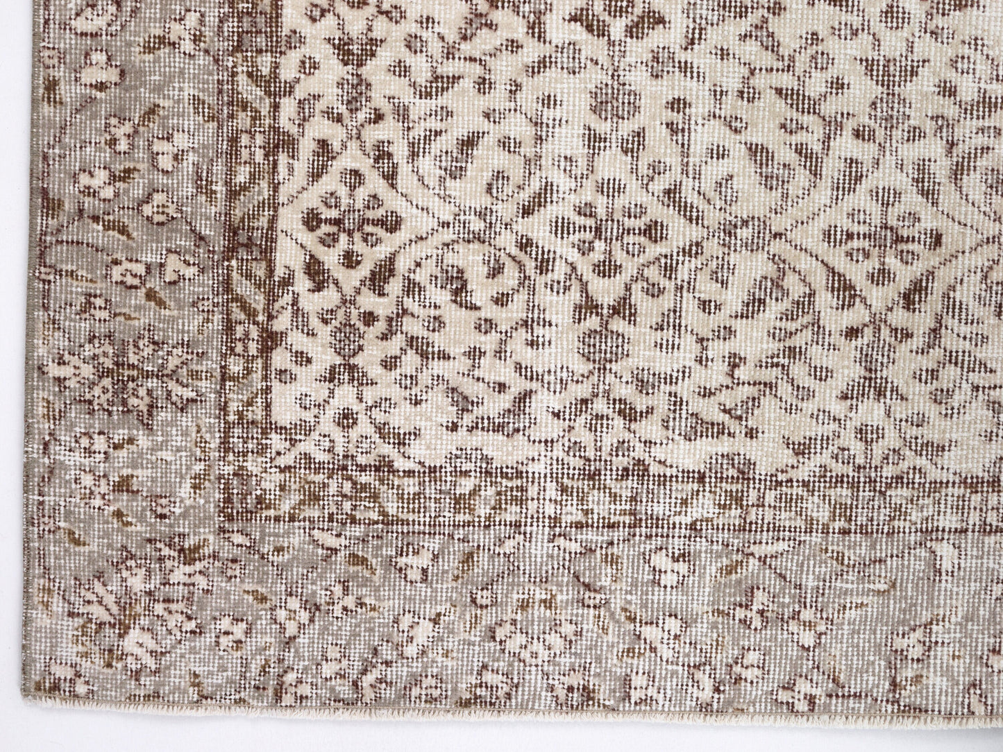 Vintage Rug, Handmade Rug 6x9, Turkish Oushak Muted Rug, Bedroom Rug, Primitive Rustic Rug, Carpet Rug, Neutral Area Rug, Turkey Rug, 10415