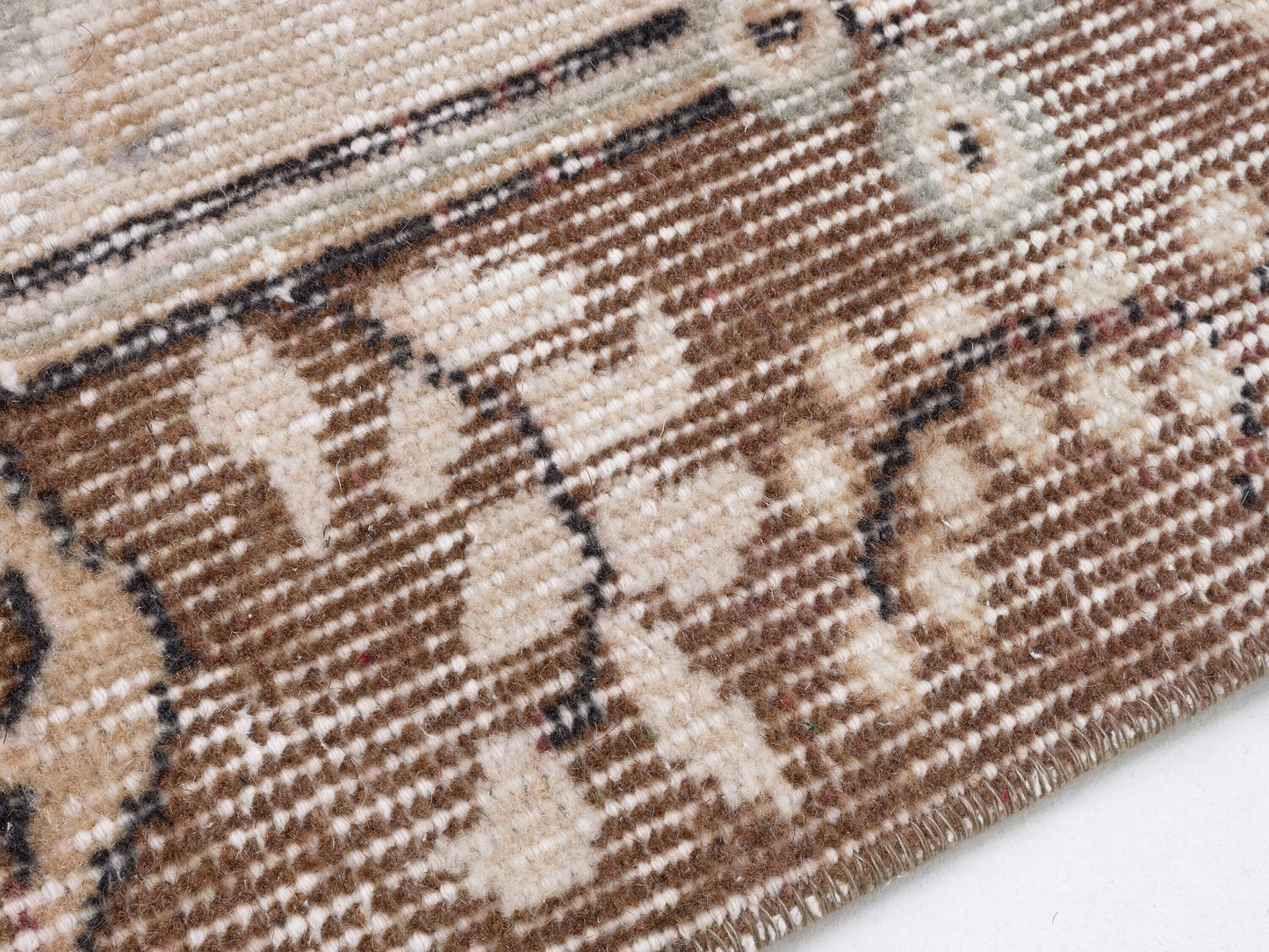 Vintage Handmade Rug, Primitive Rustic Rug, Turkish Rug, Oushak Antique Rug, Neutral Faded Rug, Living Room Rug, Area Rug, Rug 5x9, 10404