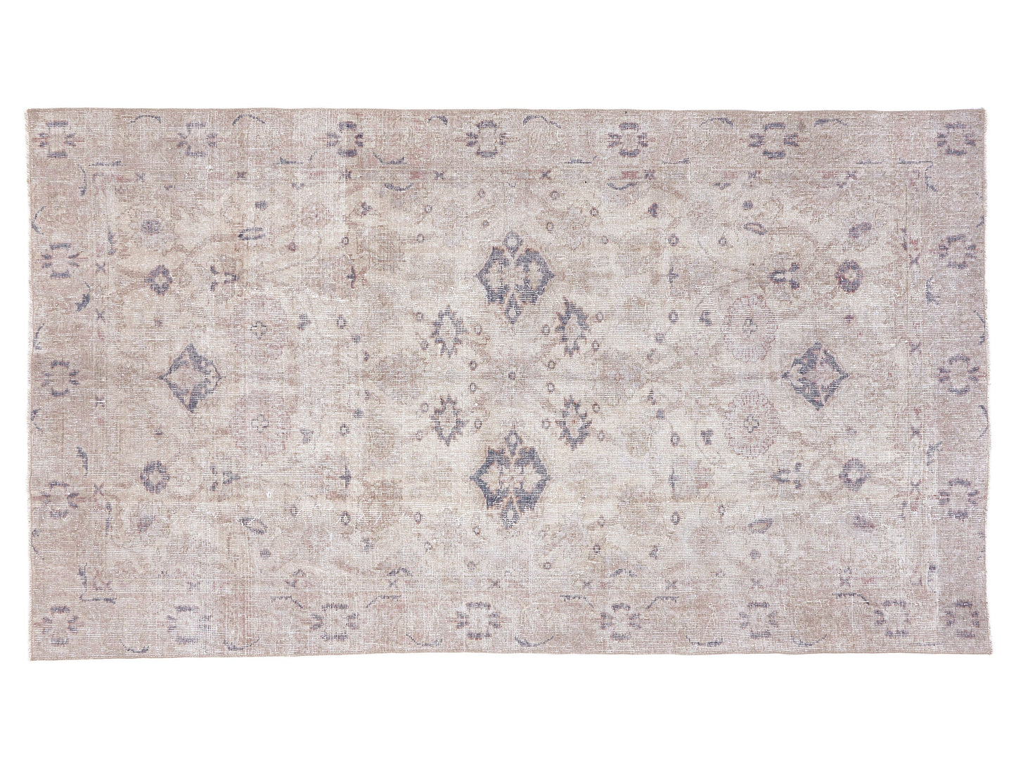 Handmade Rug, Vintage Oushak Rug, Scandinavian Rug, Turkish Faded Old Rug, Neutral Area Rug, Turkey Rug, Living Room Rug, Rug 4x8, 10429