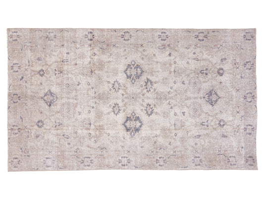 Handmade Rug, Vintage Oushak Rug, Scandinavian Rug, Turkish Faded Old Rug, Neutral Area Rug, Turkey Rug, Living Room Rug, Rug 4x8, 10429