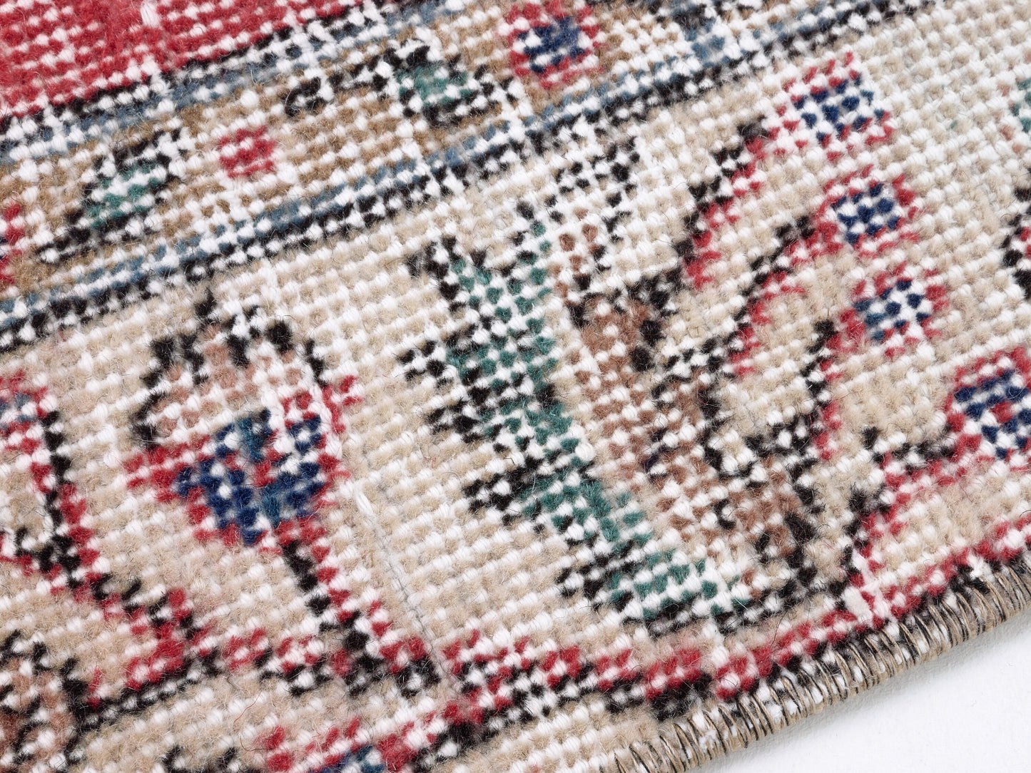 Bohemian Rug, Vintage Rug, Handmade Anatolia Eclectic Rug, Turkish Oushak Antique Rug, Neutral Muted Rug, Area Floor Rug, Rug 5x7, 10409