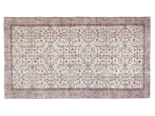 Living Room Rug, Oushak Rug 5x9, Handmade Area Unique Rug, Turkish Vintage Faded Rug, Bohemian Eclectic Rug, Turkey Rug, Neutral Rug, 10431