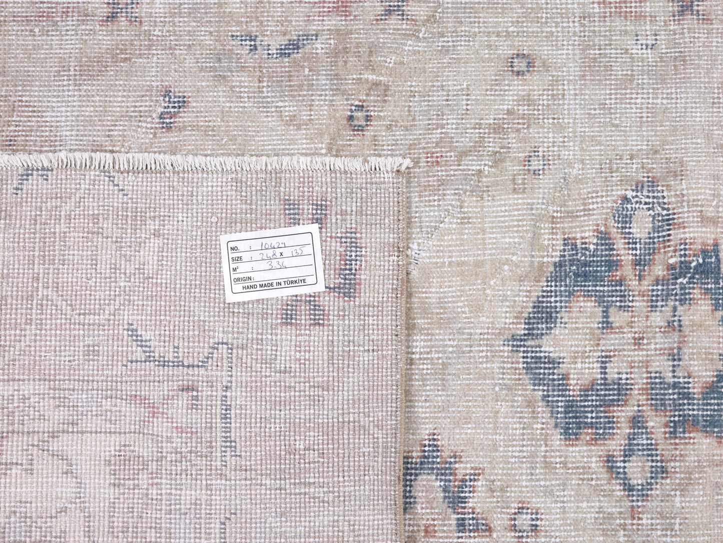 Handmade Rug, Vintage Oushak Rug, Scandinavian Rug, Turkish Faded Old Rug, Neutral Area Rug, Turkey Rug, Living Room Rug, Rug 4x8, 10429