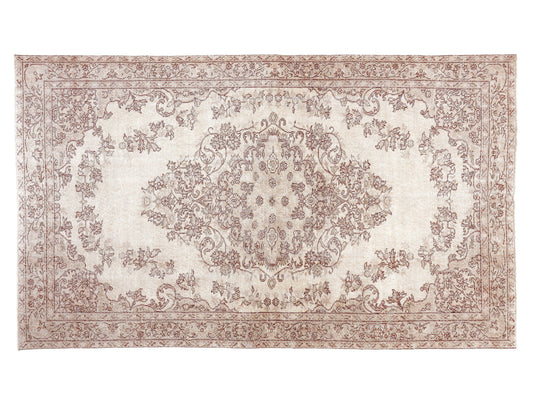 Handmade Rug, Turkish Oushak Rug, Vintage Unique Old Rug, Wool Rug, Neutral Area Muted Rug, Scandinavian Rug, Kid Room Rug, Rug 5x9, 10435