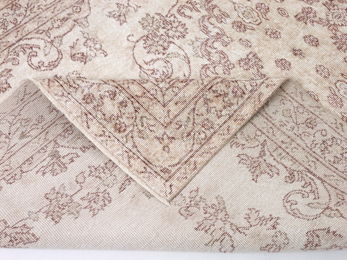 Handmade Rug, Turkish Oushak Rug, Vintage Unique Old Rug, Wool Rug, Neutral Area Muted Rug, Scandinavian Rug, Kid Room Rug, Rug 5x9, 10435
