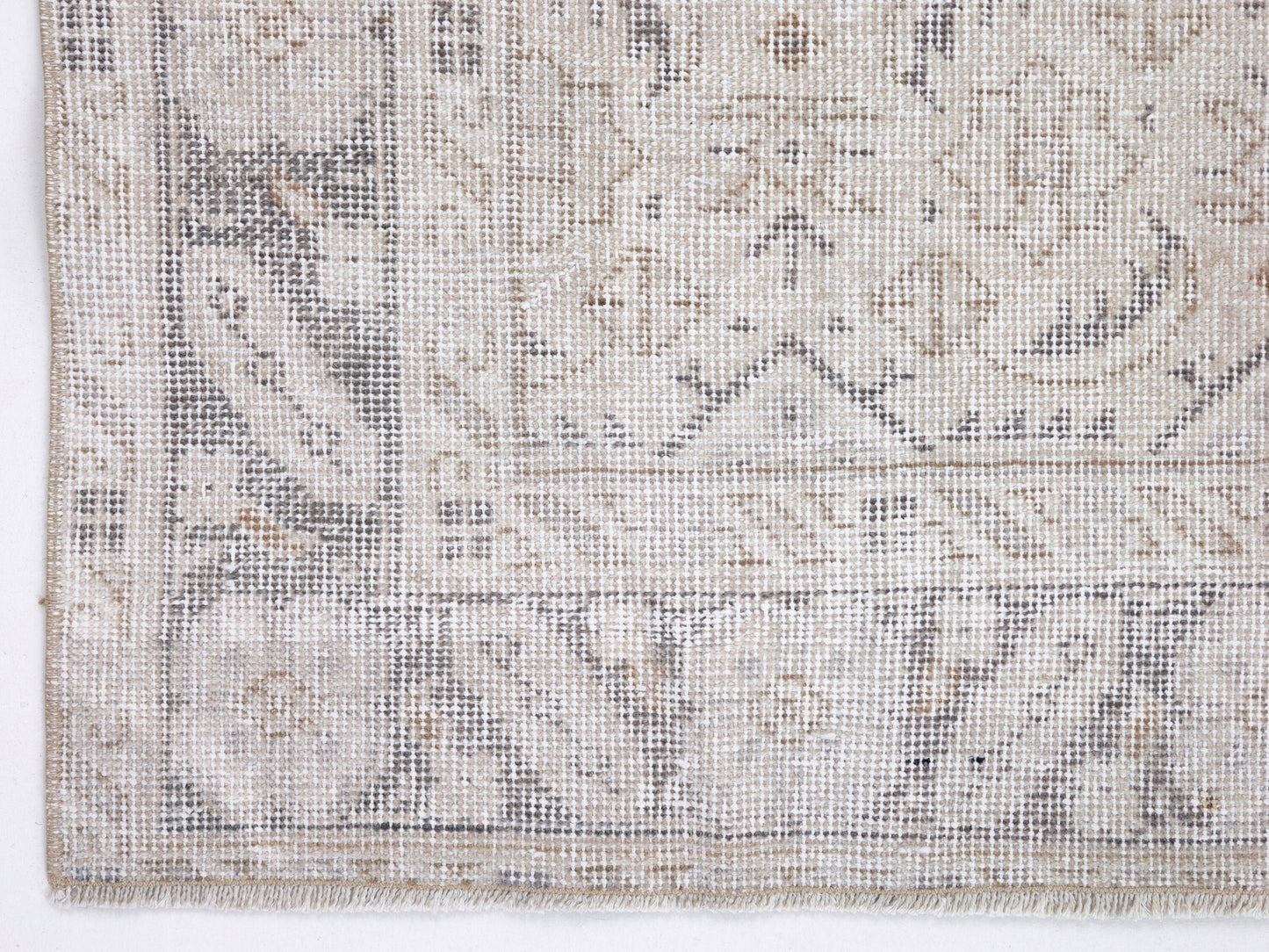 Oushak Rug, Vintage Rug, Turkish Handmade Faded Rug, Area Muted Rug, Neutral Floor Rug, Bedroom Rug, Scandinavian Rug, Rug 5x8, 10439