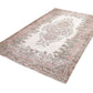 Turkish Rug, Vintage Handmade Rug, Bohemian Eclectic Rug, Neutral Rug, Oushak Area Unique Rug, Living Room Rug, Turkey Rug, Rug 6x9, 10444