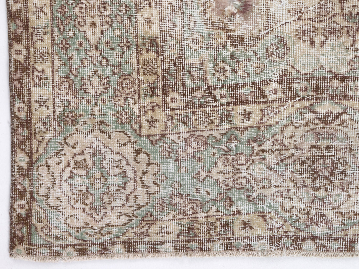 Primitive Rug, Turkish Oushak Rug, Vintage Handmade Unique Rug, Neutral Area Muted Rug, Bedroom Rug, Turkey Rug, Rustic Rug, Rug 7x10, 10443