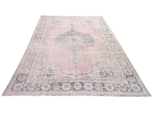Turkish Rug, Vintage Handmade Rug, Oushak Unique Rug, Bohemian Eclectic Rug, Living Room Rug, Neutral Area Rug, Rug 6x10, Turkey Rug, 10458