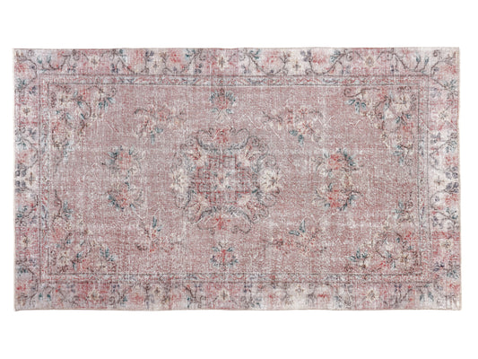 Oushak Rug 5x8, Vintage Handmade Faded Rug, Turkish Area Muted Rug, Anatolia Antique Rug, Bedroom Rug, Turkey Rug, Bohemian Rug, 10465