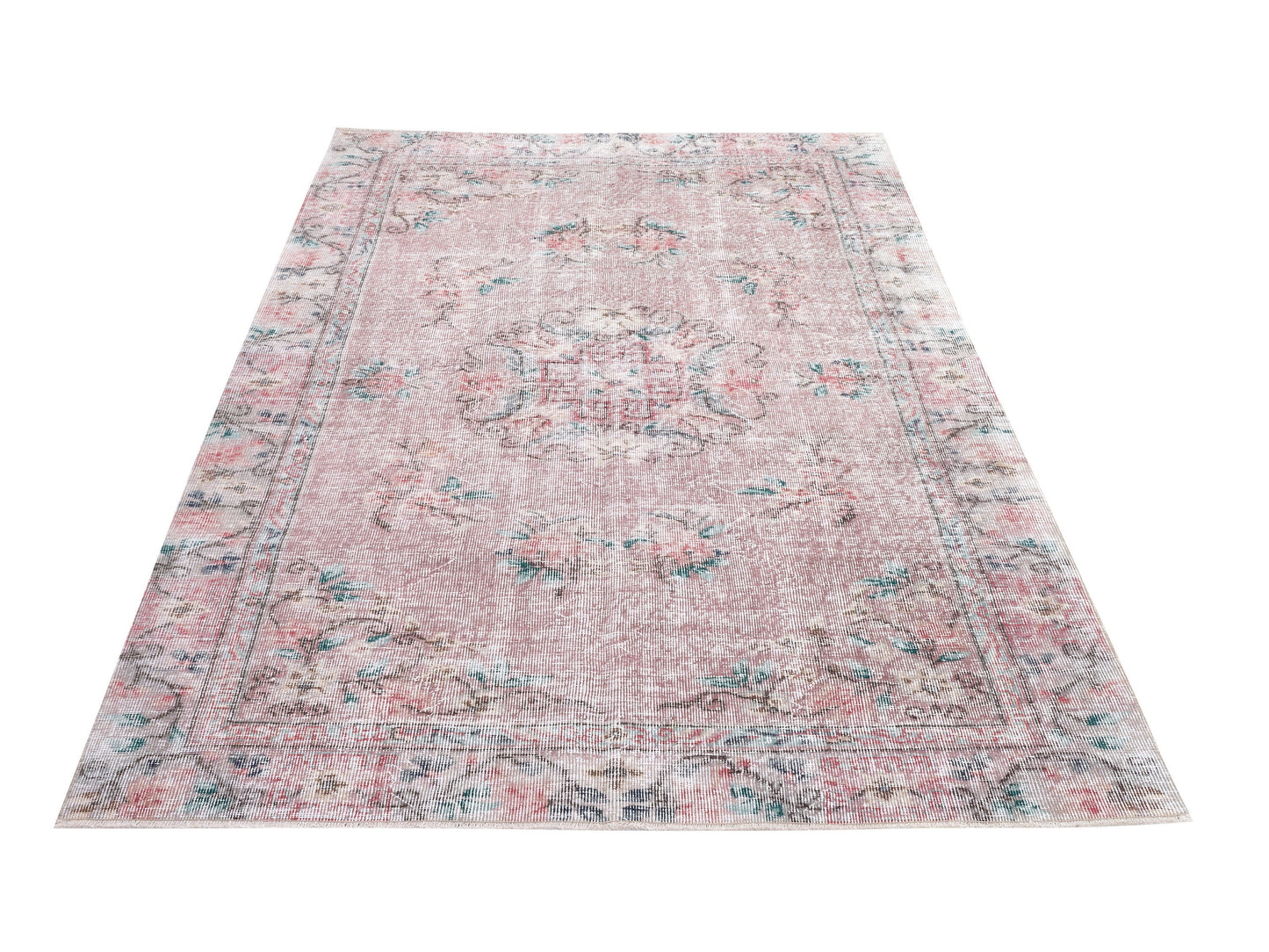 Oushak Rug 5x8, Vintage Handmade Faded Rug, Turkish Area Muted Rug, Anatolia Antique Rug, Bedroom Rug, Turkey Rug, Bohemian Rug, 10465