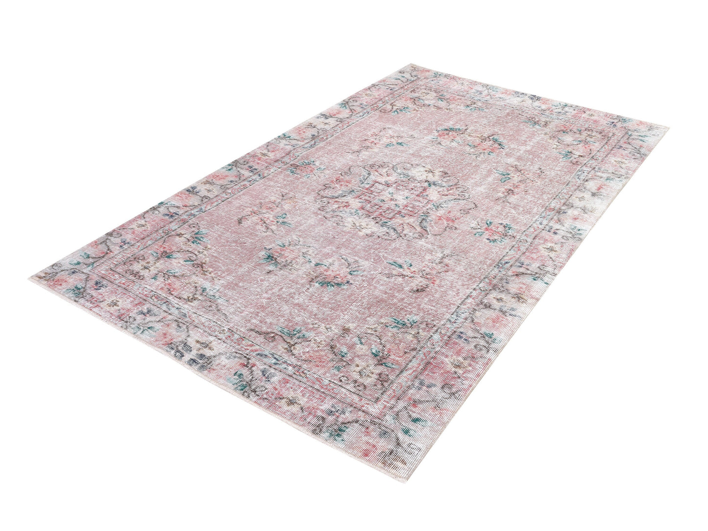 Oushak Rug 5x8, Vintage Handmade Faded Rug, Turkish Area Muted Rug, Anatolia Antique Rug, Bedroom Rug, Turkey Rug, Bohemian Rug, 10465