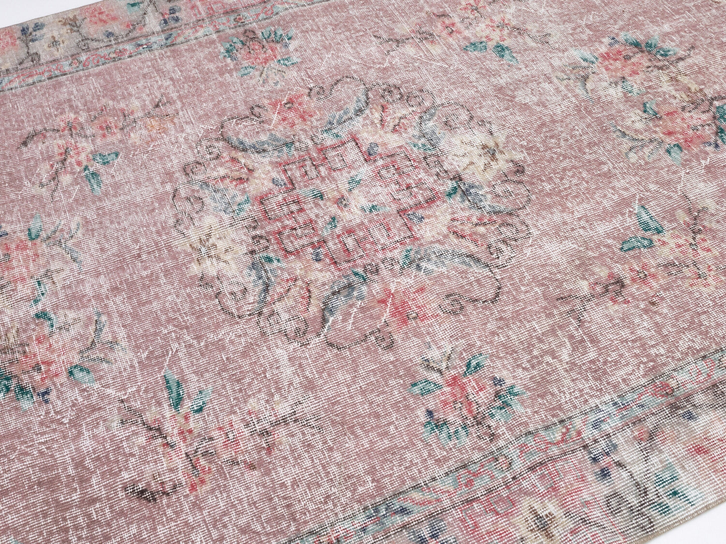 Oushak Rug 5x8, Vintage Handmade Faded Rug, Turkish Area Muted Rug, Anatolia Antique Rug, Bedroom Rug, Turkey Rug, Bohemian Rug, 10465