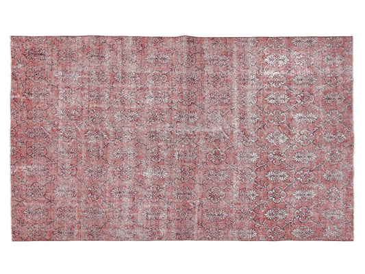 Turkish Bohemian Rug, Vıntage Oushak Faded Rug, Bedroom Rug, Handmade Area Eclectic Rug, Turkey Rug, Rug 5x9, anatolia muted rug, 10474