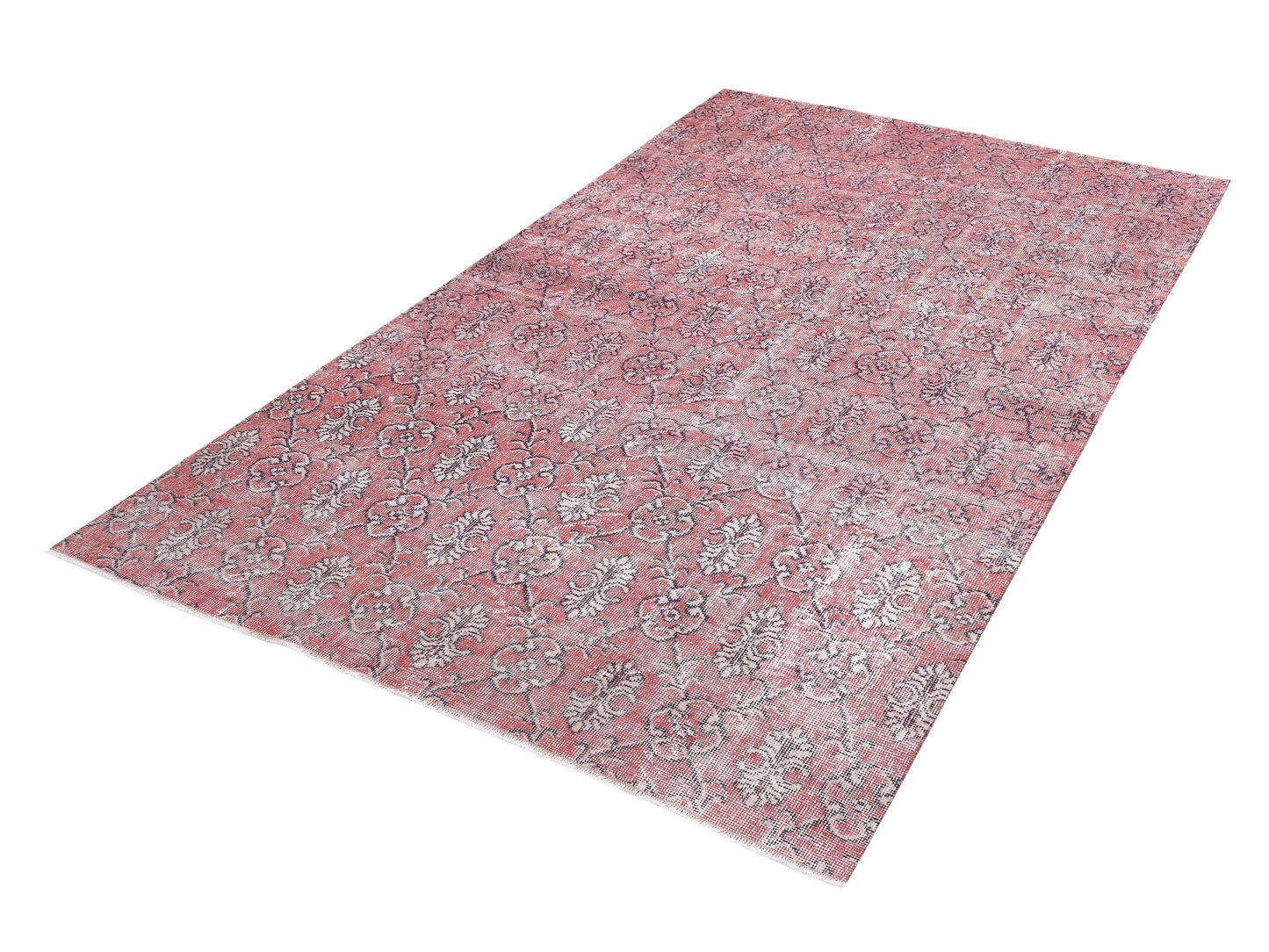 Turkish Bohemian Rug, Vıntage Oushak Faded Rug, Bedroom Rug, Handmade Area Eclectic Rug, Turkey Rug, Rug 5x9, anatolia muted rug, 10474