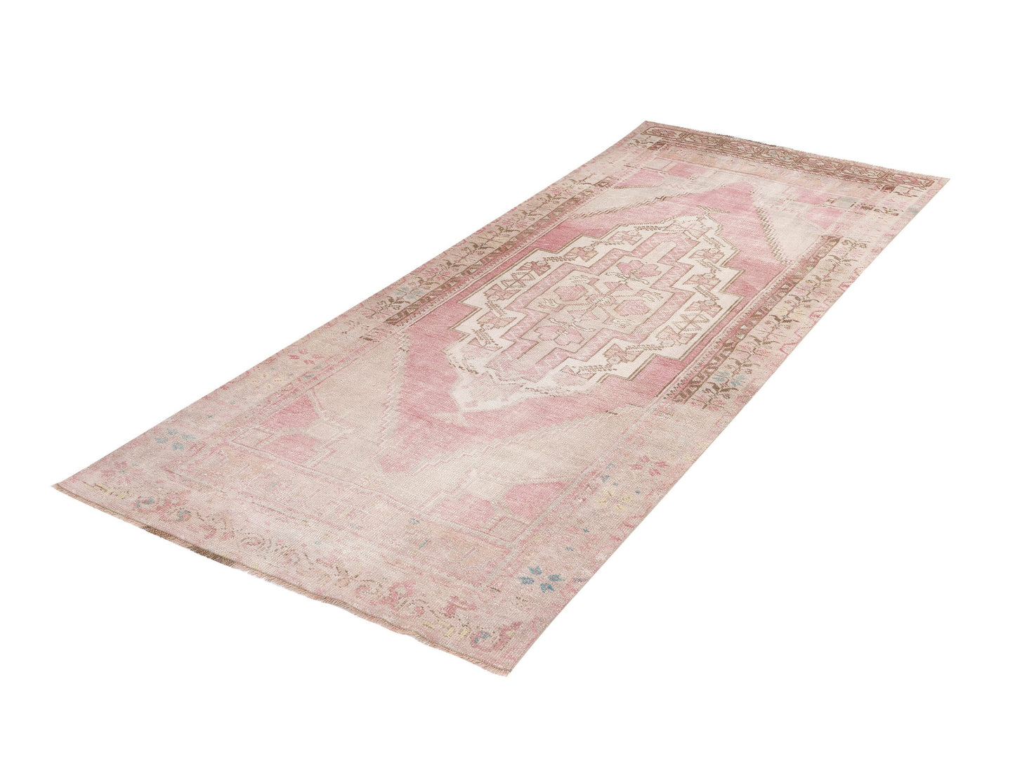 Vintage Rug, Oushak Rug, Turkish Muted Rug, Handmade Area Antique Rug, Turkey Rug, Entryway Rug, Rug 4x9, Anatolia Unique Rug, 10479