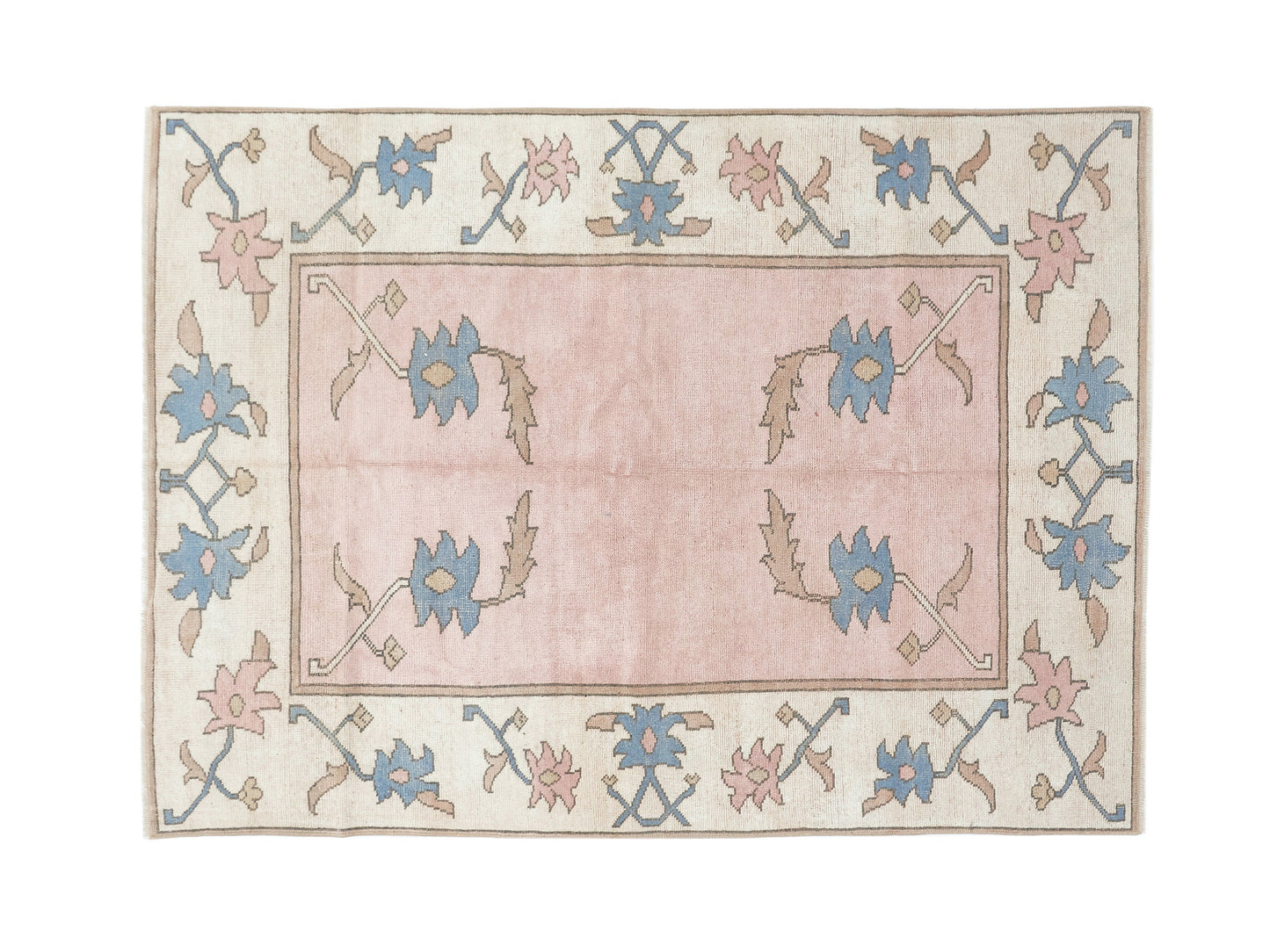 Rug 5x7, Turkish Rug, Oushak Rug, Handmade Rug, Vintage Rug, Area Rug, Living Room Rug, Carpet Rug, Turkey Rug, Vintage Carpet, 9053