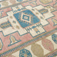 Handmade Anatolia Antique Rug, Kid Room Rug, Turkish Vintage Rug, Oushak Rug 7x10, Area Floor Rug, Turkey Rug, Bohemian Eclectic Rug, 9048