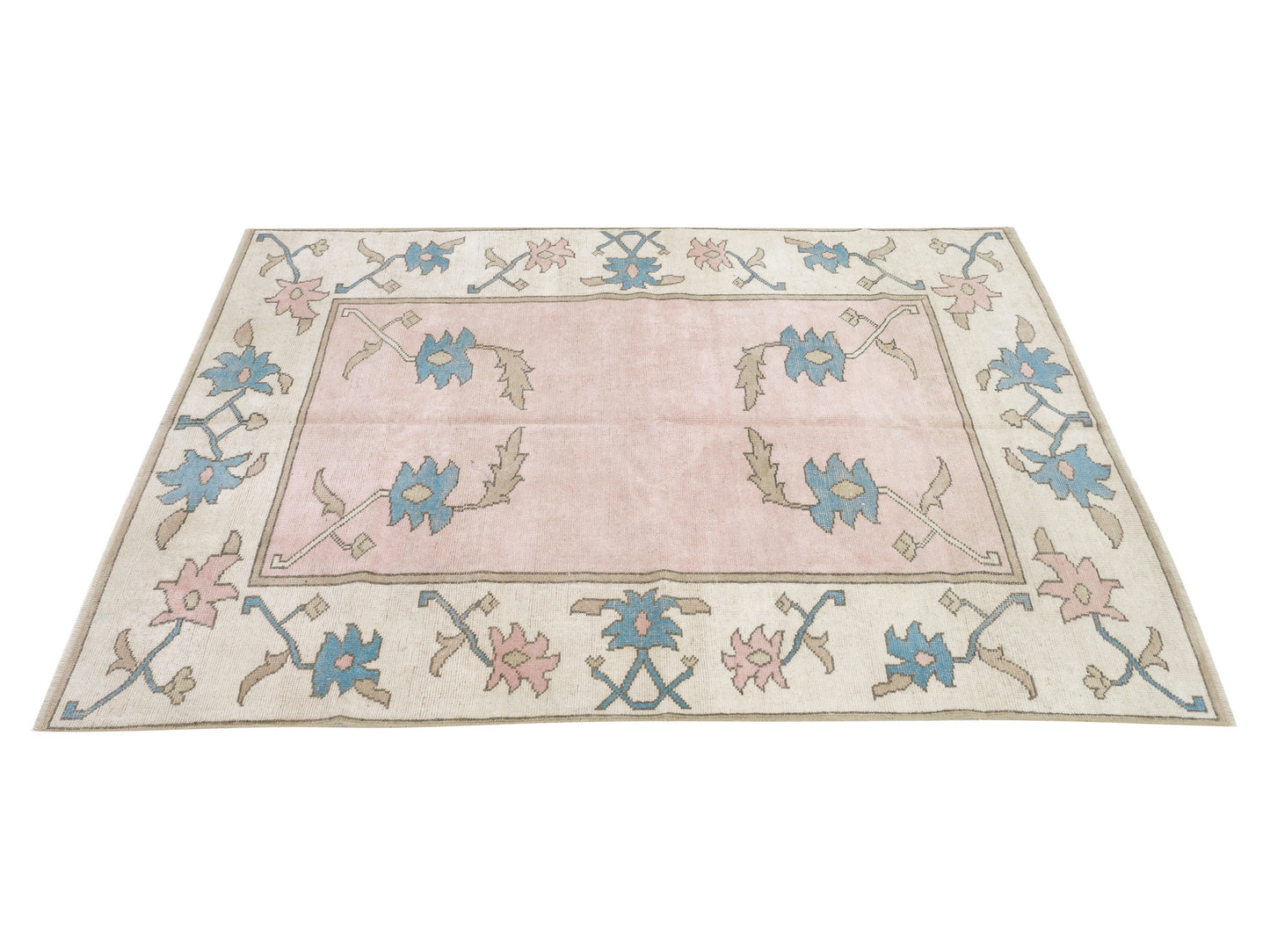 Rug 5x7, Turkish Rug, Oushak Rug, Handmade Rug, Vintage Rug, Area Rug, Living Room Rug, Carpet Rug, Turkey Rug, Vintage Carpet, 9053