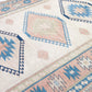 Vintage Oushak Rug, Handmade Area Antique Eclectic Rug, Turkish Bohemian Anatolia Rug, Kid Room Rug, Neutral Floor Rug, Rug 7x10, 9054