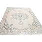 Neutral Rug, Oushak Rug, Turkish Vintage Unique Rug, Area Floor Rug, Handmade Scandinavian Rug, Living Room Rug, Carpet Rug, Rug 7x10, 11007