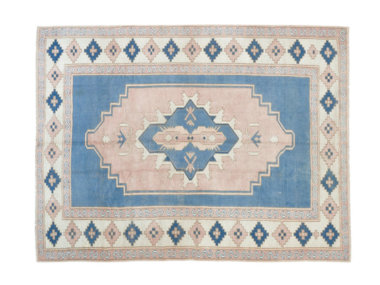 Vintage Rug 6x8, Turkish Oushak Rug, Nursery Rug, Handmade Antique Faded Rug, Area Muted Rug, Neutral Rug, Turkey Rug, Carpet Rug, 9058