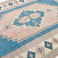 Vintage Rug 6x8, Turkish Oushak Rug, Nursery Rug, Handmade Antique Faded Rug, Area Muted Rug, Neutral Rug, Turkey Rug, Carpet Rug, 9058