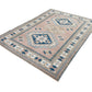 Oushak Rug 7x9, Kid Room Rug, Turkish Vintage Faded Rug, Handmade Area Rug, Turkey Rug, Carpet Rug, Neutral Floor Rug, Vintage Carpet, 9061