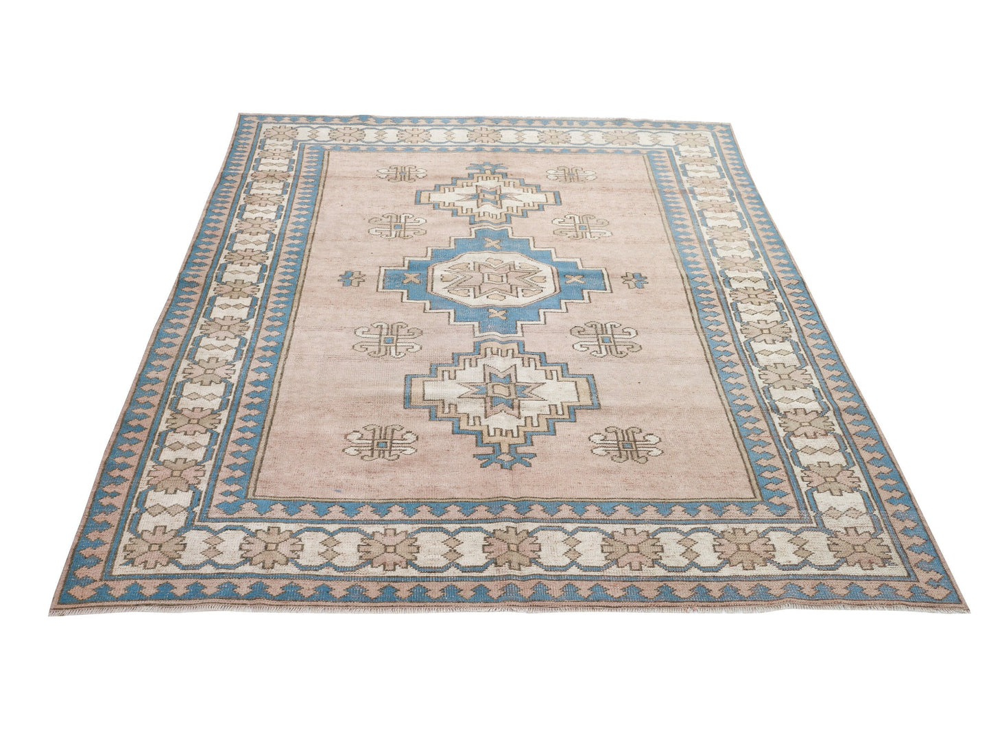 Turkish Rug, Rug 6x8, Anatolia Rug, Office Rug, Handmade Rug, Vintage Rug, Oushak Rug, Carpet Rug, Neutral Rug, Turkey Rug, Area Rug, 9067