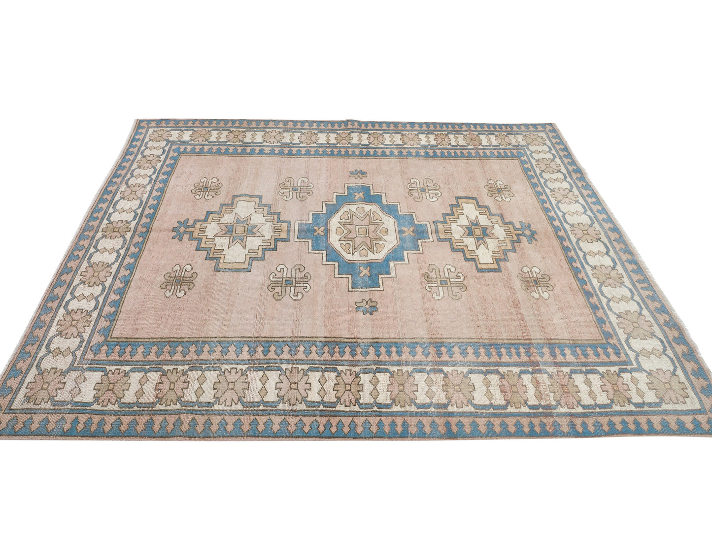 Turkish Rug, Rug 6x8, Anatolia Rug, Office Rug, Handmade Rug, Vintage Rug, Oushak Rug, Carpet Rug, Neutral Rug, Turkey Rug, Area Rug, 9067