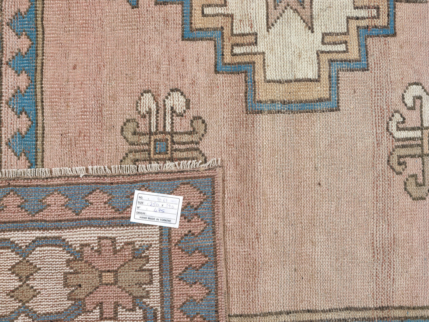 Turkish Rug, Rug 6x8, Anatolia Rug, Office Rug, Handmade Rug, Vintage Rug, Oushak Rug, Carpet Rug, Neutral Rug, Turkey Rug, Area Rug, 9067