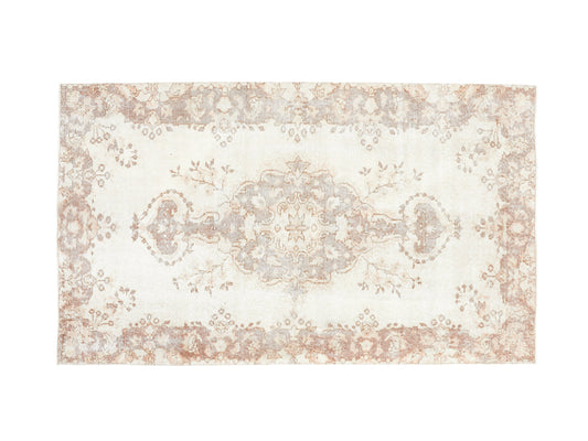 Vintage Rug, Rug 4x6, Turkish Handmade Rug, Area Antique Rug, Neutral Faded Rug, Carpet Rug, Scandinavian Rug, Wool Rug, Turkey Rug, 10548
