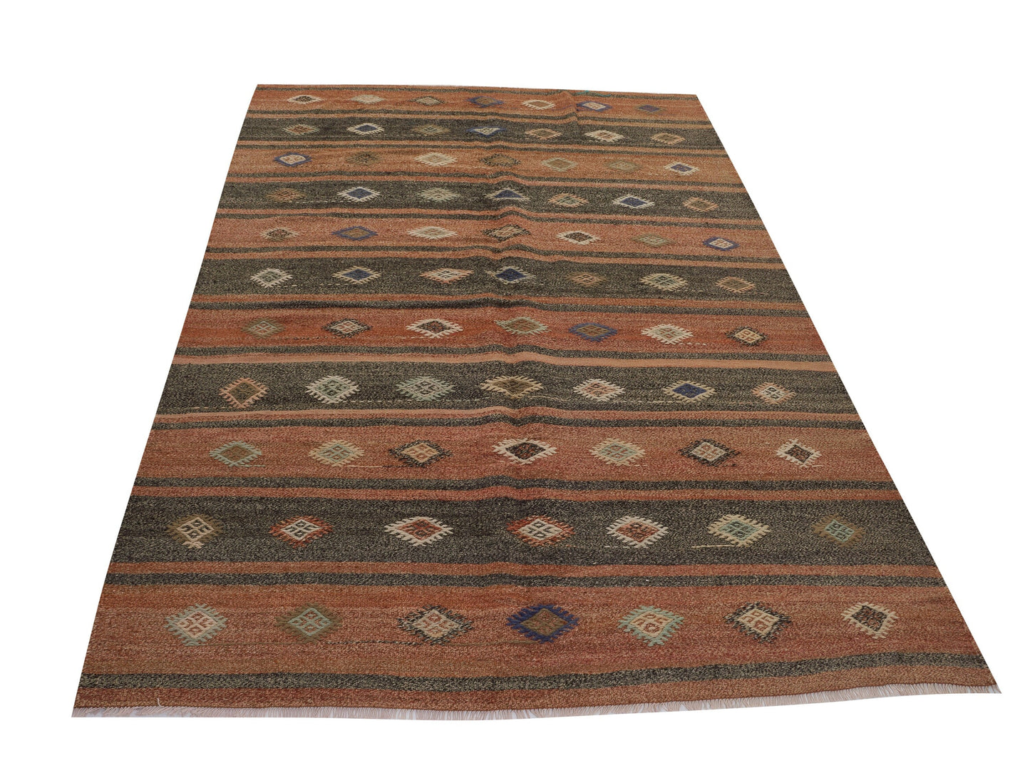 Turkish Kilim, Kilim Rug, Anatolia Vintage Kilim, Handmade Antique Kilim Rug, Living Room Rug, Kilim Rug 6X9, Turkish Kilim Rug, 10524