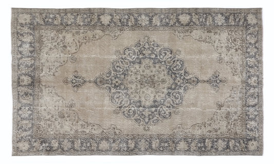 Medallion Oushak Rug, Turkish rug, Vintage Rug, Area rug, Carpet rug, Wool rug, Bedroom rug, Entryway rug, Handmade rug, 5x9 Rug, 9575
