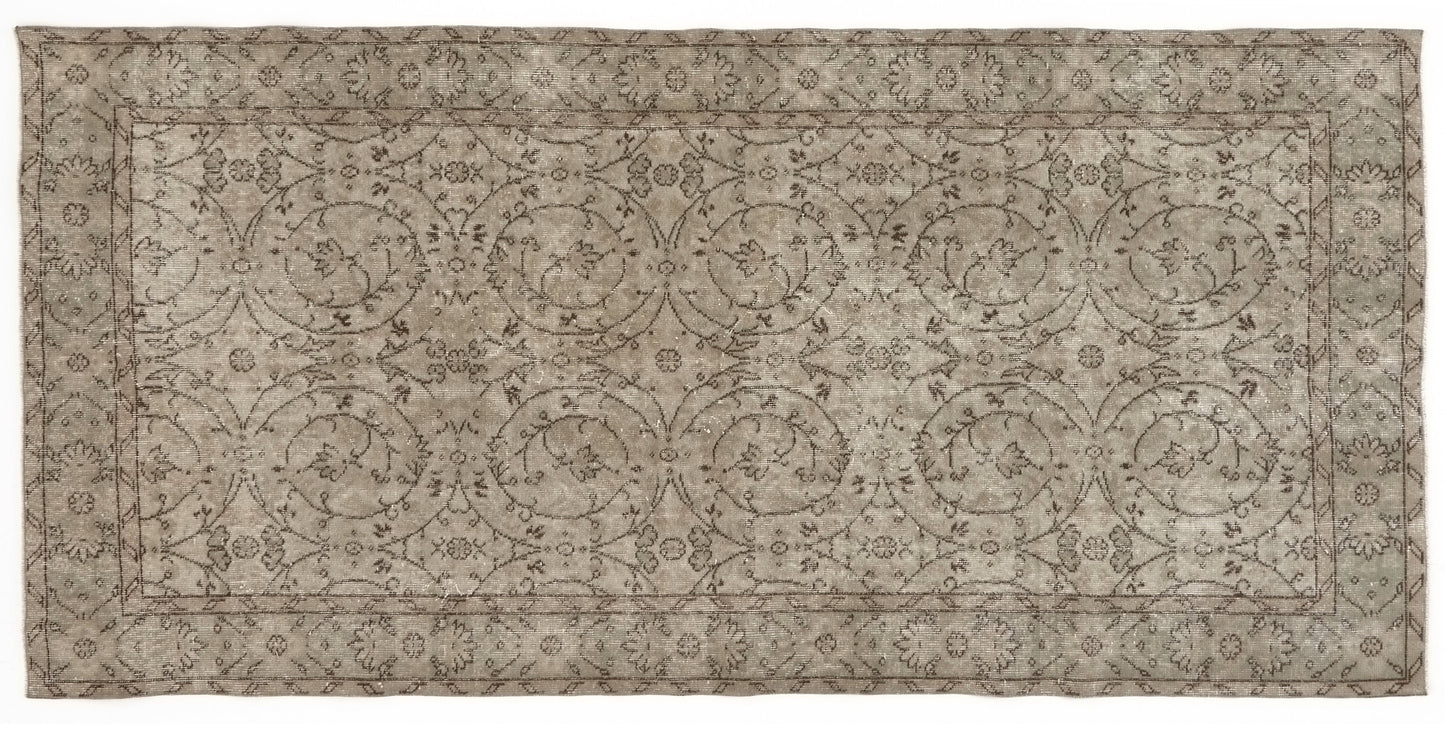 Turkish rug 4x8, Art deco Carpet rug, Oushak rug 4x8, Unique rug, Rare find Vintage rug, Turkey rug, Wool rug, One of a kind rug, 9579
